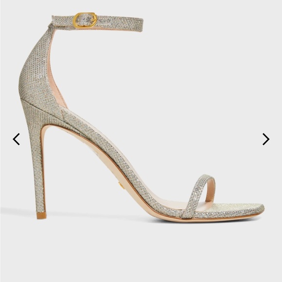 Nudistcurve Shimmery Ankle-Strap Sandals - Picture 2 of 10